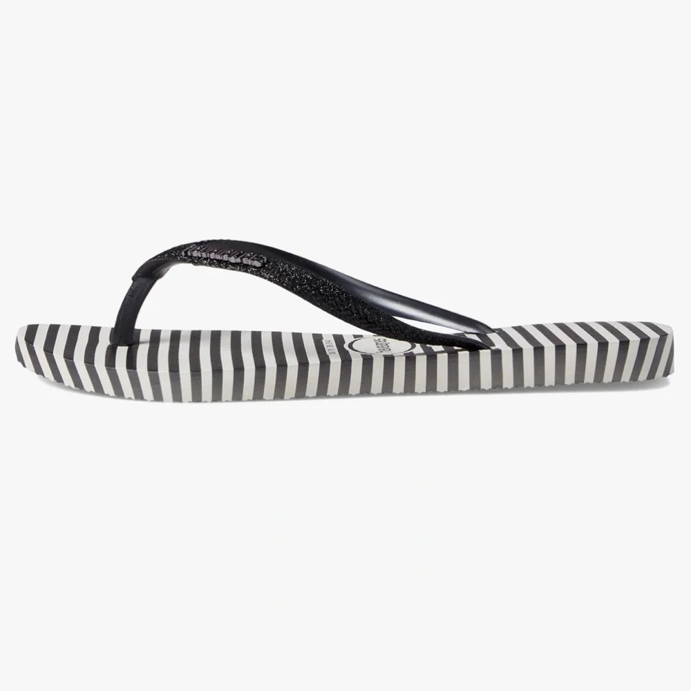 NEW! Havaianas Slim Glitter Stripes Flip Flop Sandal